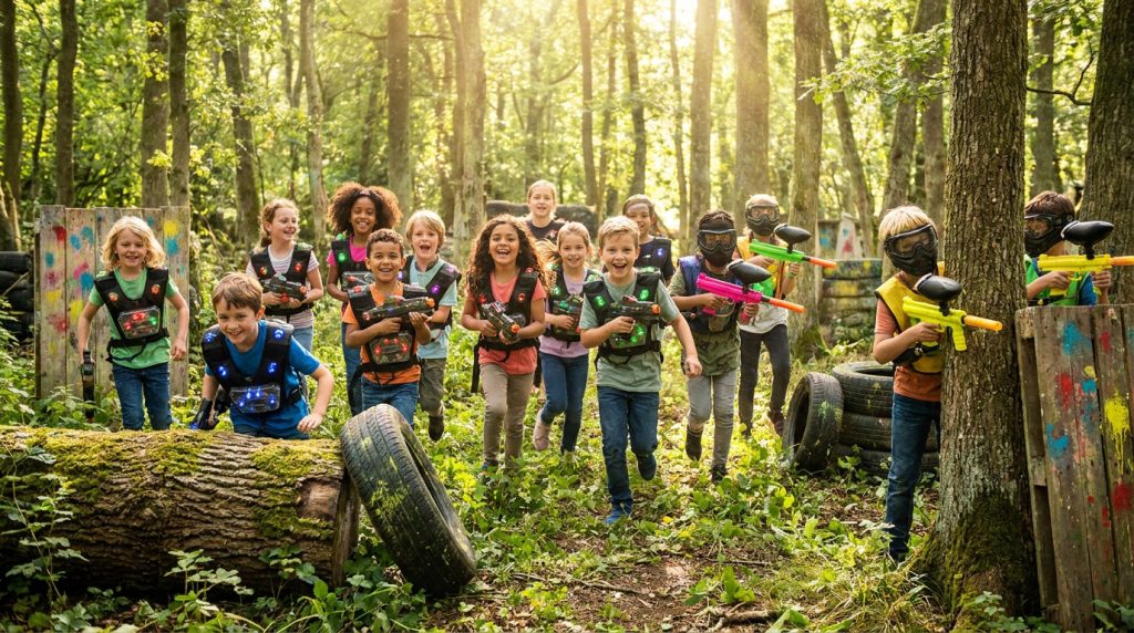 Paintball ou lasergame pour les enfants près de Paris : lequel choisir ?